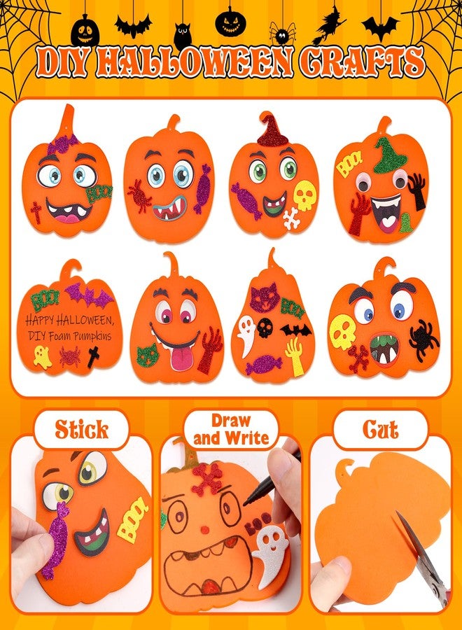 OCHIDO 312 PCS Halloween Crafts for Kids, DIY Foam Pumpkins for Craft Bulk, Halloween Arts and Crafts for Party Favors Supplies, Halloween's Decorations, Classroom Craft Activities - Image 3